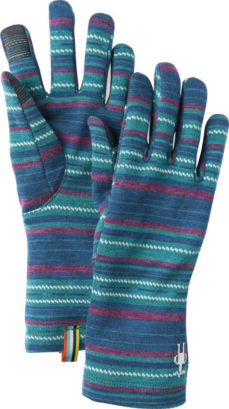 Thermal (250) Merino Pattern Gloves - Peacock Margarita 1
