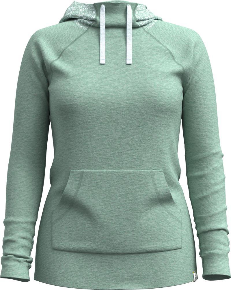 Thermal Merino 250 Drape Neck Hoodie - Womens - Arctic Green Digi Snow 1