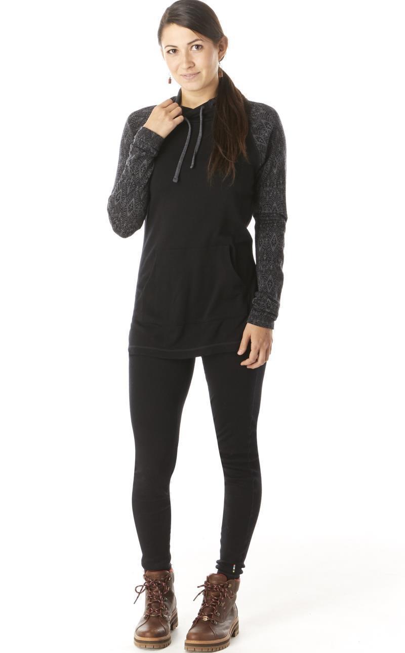 Thermal Merino 250 Drape Neck Hoodie - Womens - Black 2
