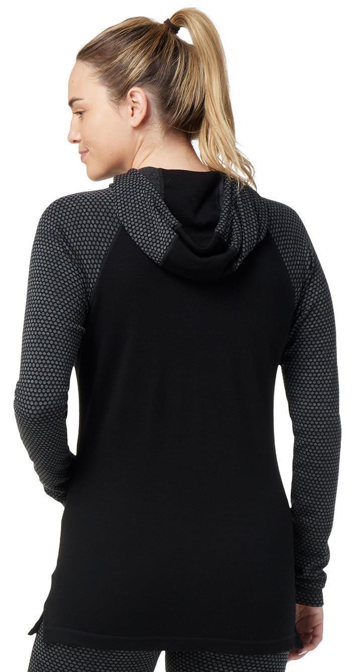 Thermal Merino 250 Drape Neck Hoodie - Womens - Black Dot 3
