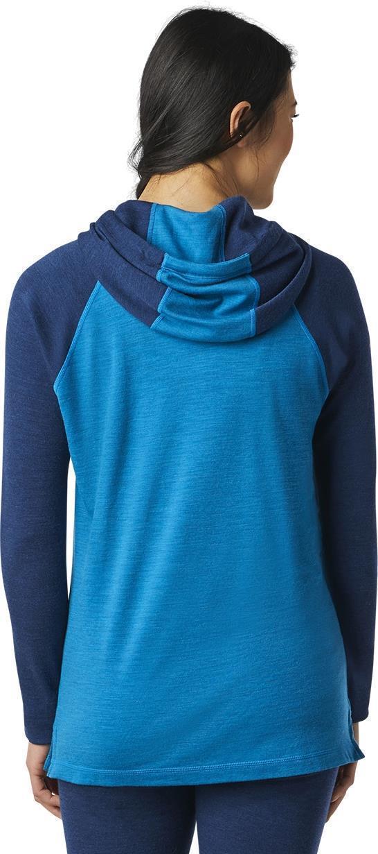 Thermal Merino 250 Drape Neck Hoodie - Womens - Ocean Abyss Heather 3