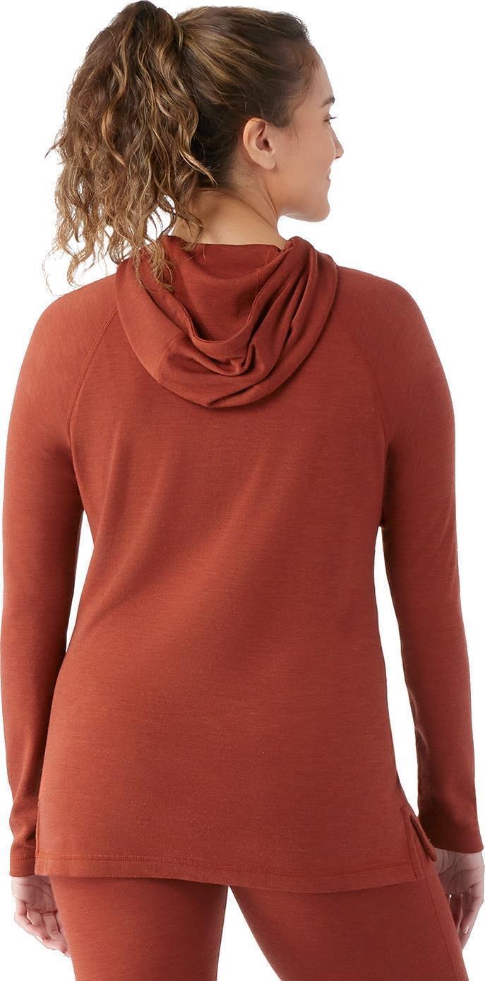 Thermal Merino 250 Drape Neck Hoodie - Womens - Pecan Brown Heather 3