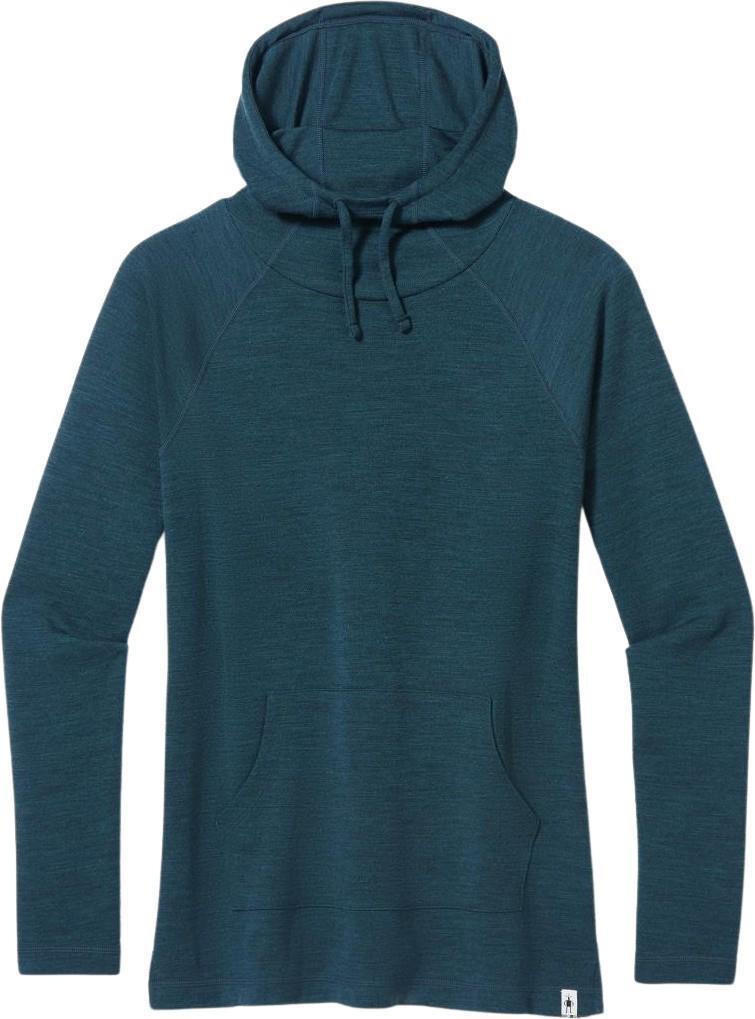 Thermal Merino 250 Drape Neck Hoodie - Womens - Twilight Blue Heather 1