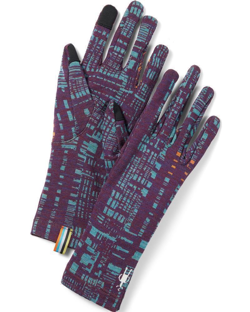 Thermal Merino 250 Gloves - Purple Iris Digi Plaid 1