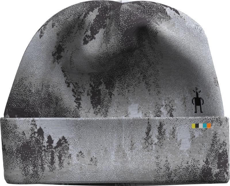Thermal Merino 250 Reversible Cuffed Beanie - Charcoal Foggy Pines 2