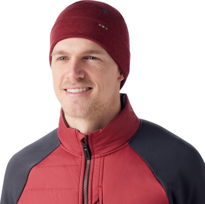 Thermal Merino 250 Reversible Cuffed Beanie - Currant Heather 1