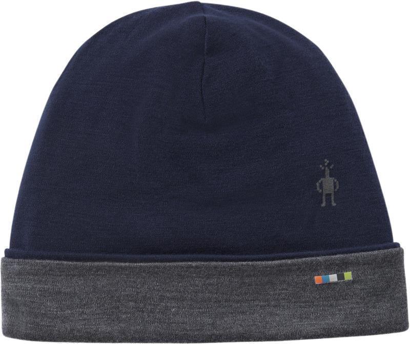 Thermal Merino 250 Reversible Cuffed Beanie - Deep Navy / Medium Gray Heather 1