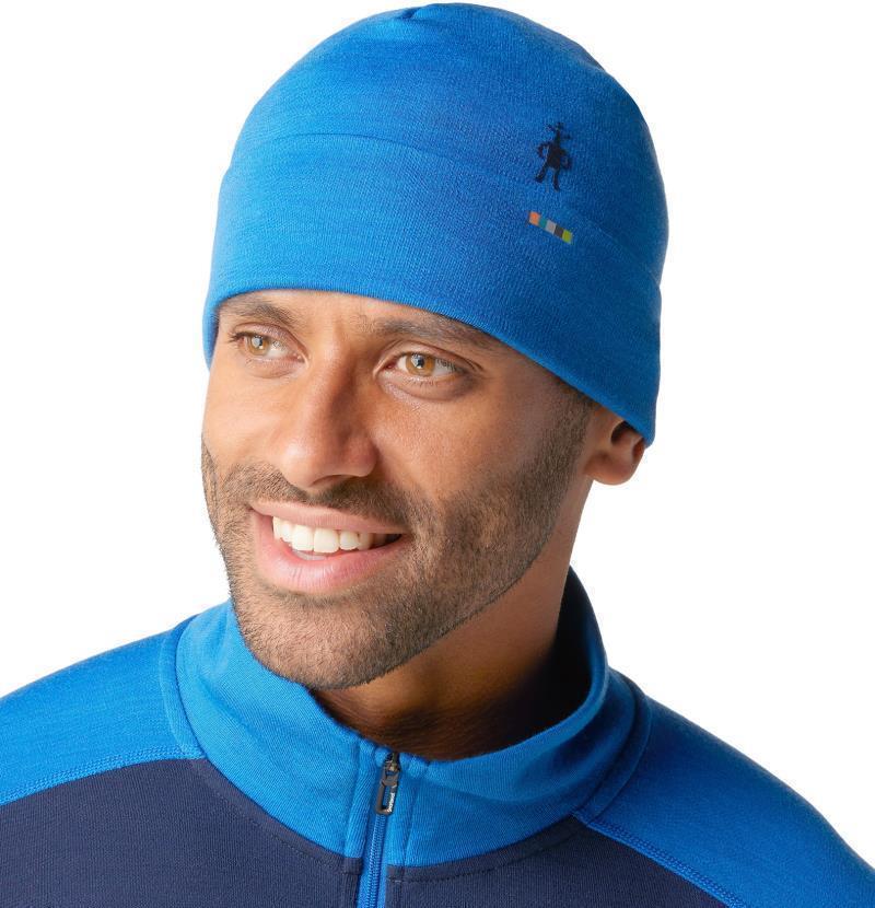 Thermal Merino 250 Reversible Cuffed Beanie - Laguna Blue Heather 2