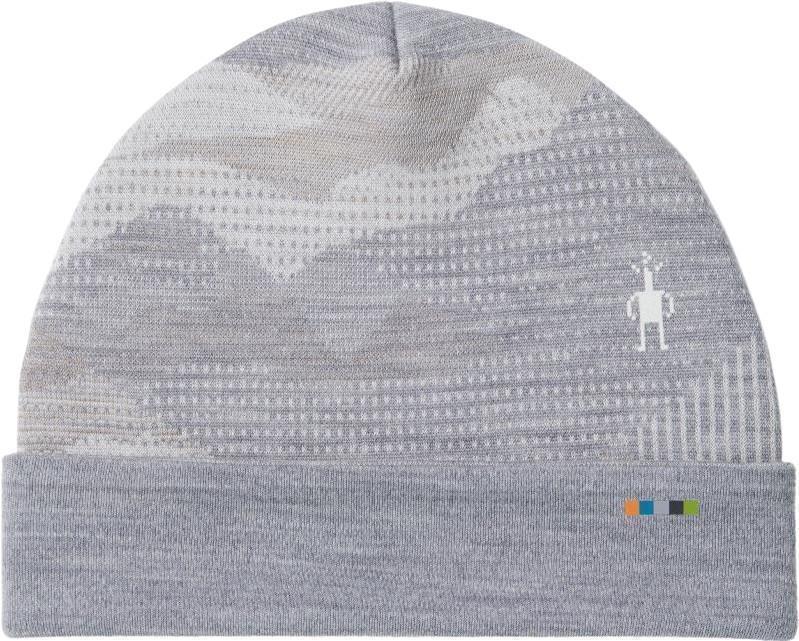 Thermal Merino 250 Reversible Cuffed Beanie - Light Gray Mountain Scape 1
