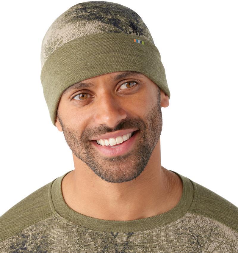 Thermal Merino 250 Reversible Cuffed Beanie - Winter Moss Forest 2