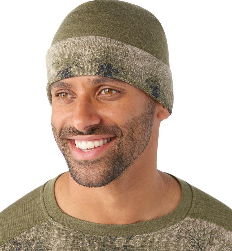 Thermal Merino 250 Reversible Cuffed Beanie - Winter Moss Forest 3