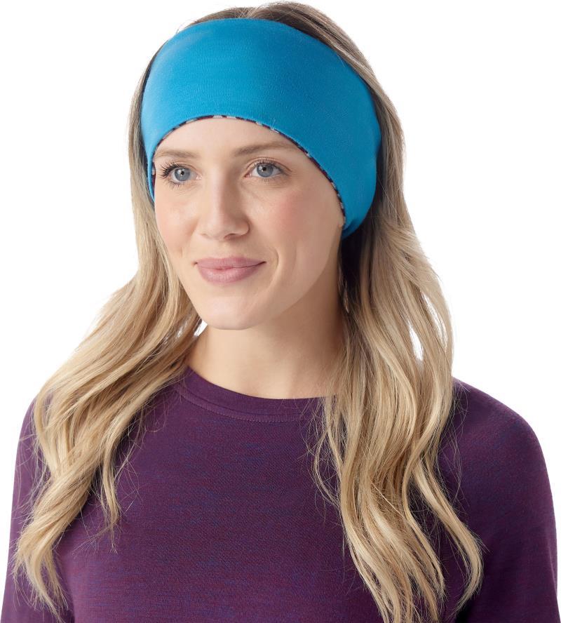 Thermal Merino 250 Reversible Headband - Purple Iris Retro Line 2