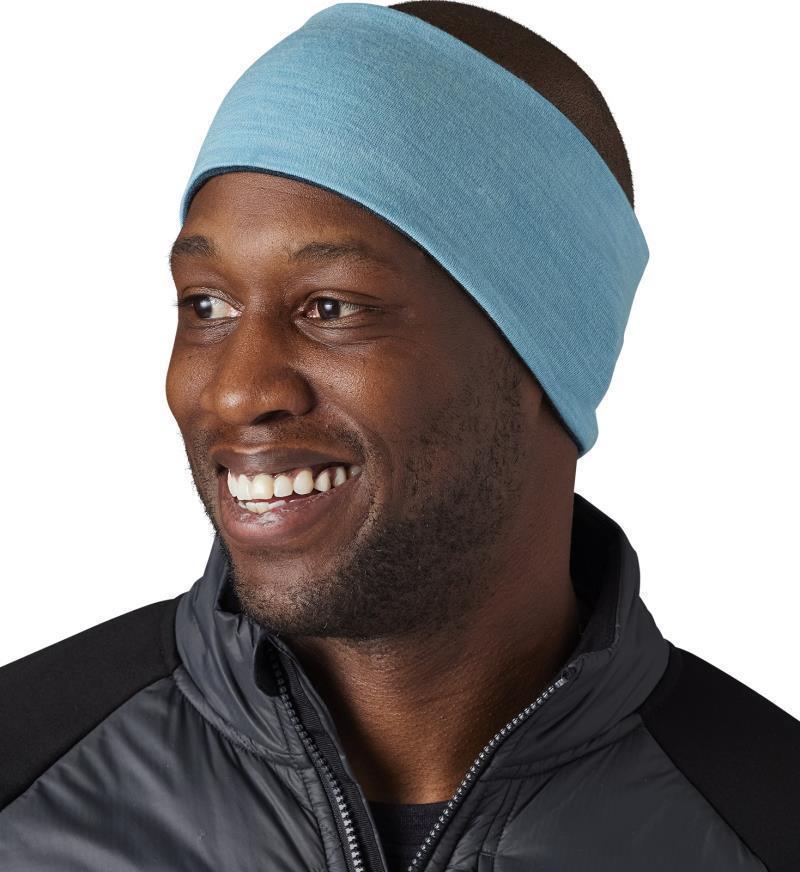 Thermal Merino 250 Reversible Headband - Twilight Blue Heather / Wave Blue Heather 3