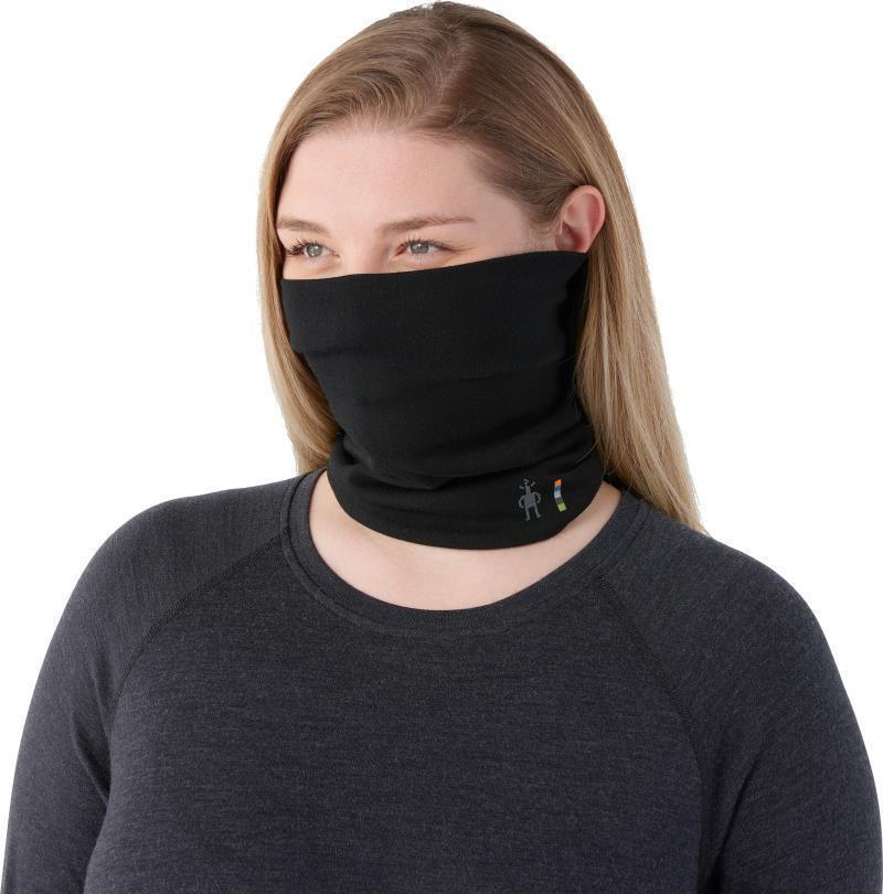 Thermal Merino 250 Reversible Neck Gaiter - Black / Black 2