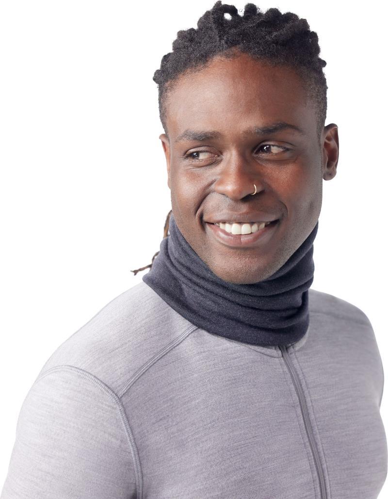 Thermal Merino 250 Reversible Neck Gaiter - Charcoal Heather 1