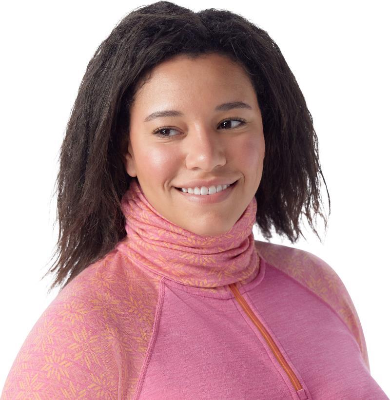 Thermal Merino 250 Reversible Neck Gaiter - Garden Pink Digi Snow 1