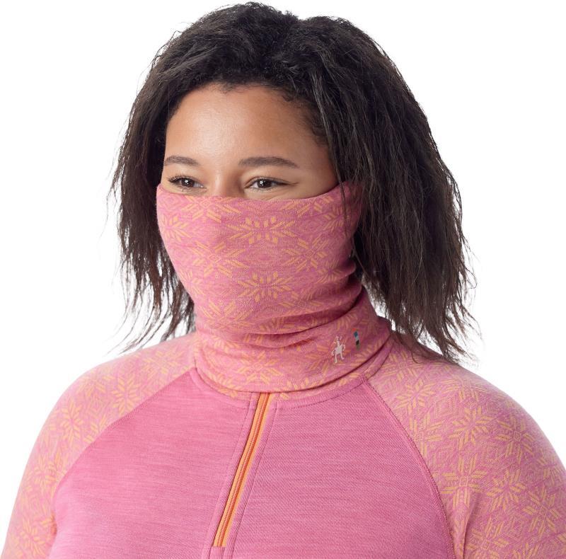 Thermal Merino 250 Reversible Neck Gaiter - Garden Pink Digi Snow 2