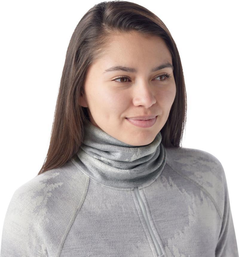 Thermal Merino 250 Reversible Neck Gaiter - Light Gray Foggy Pines 1
