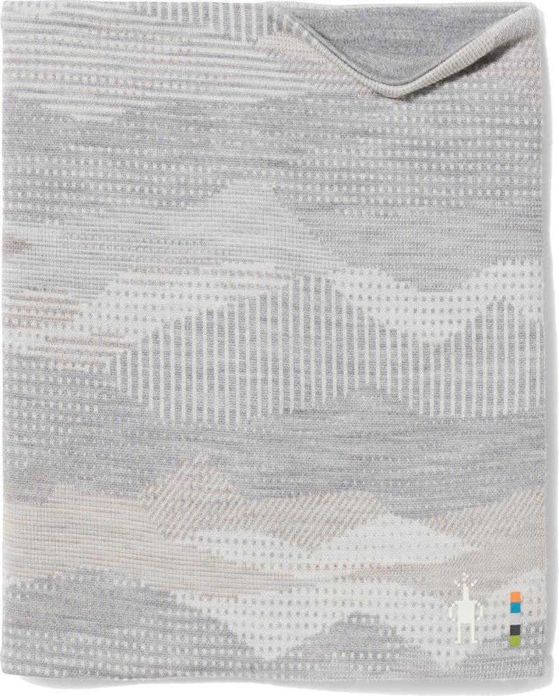 Thermal Merino 250 Reversible Neck Gaiter - Light Gray Mountain Scape 1