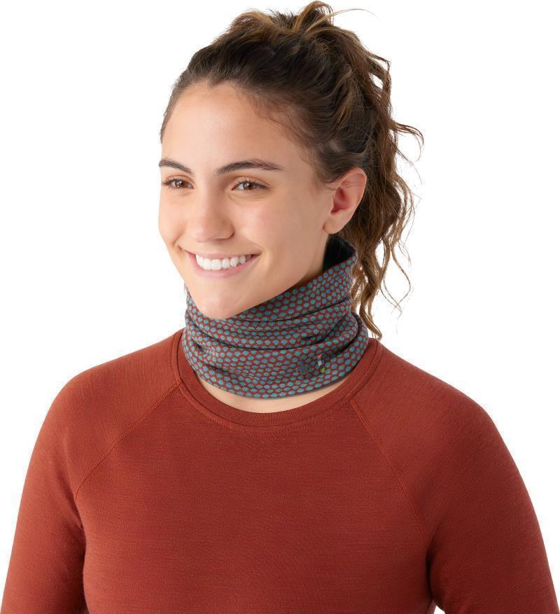 Thermal Merino 250 Reversible Neck Gaiter - Pecan Brown Dot 2