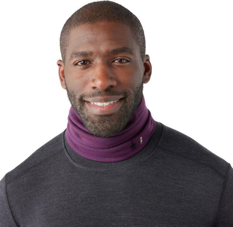 Thermal Merino 250 Reversible Neck Gaiter - Purple Iris Heather 2