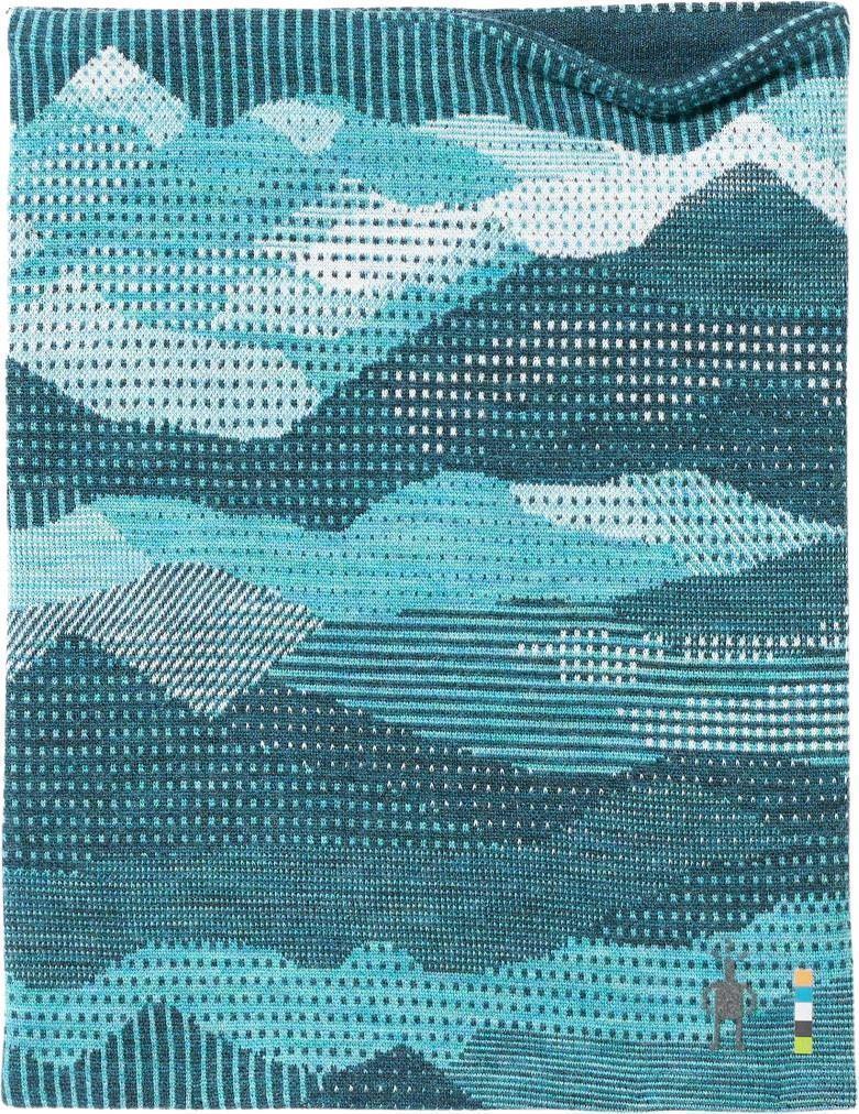 Thermal Merino 250 Reversible Neck Gaiter - Twilight Blue Mountain Scape 1