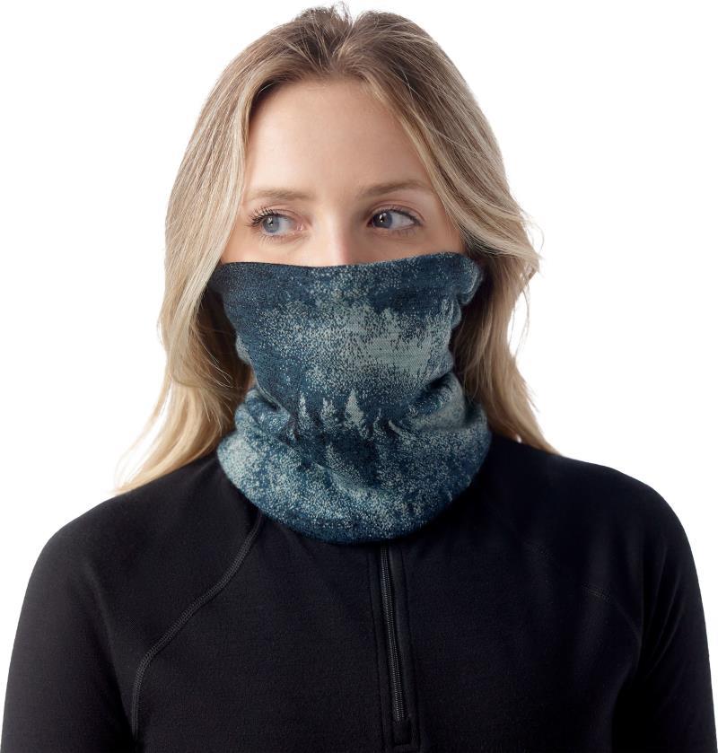 Thermal Merino 250 Reversible Neck Gaiter - Twilight Foggy Pines 2