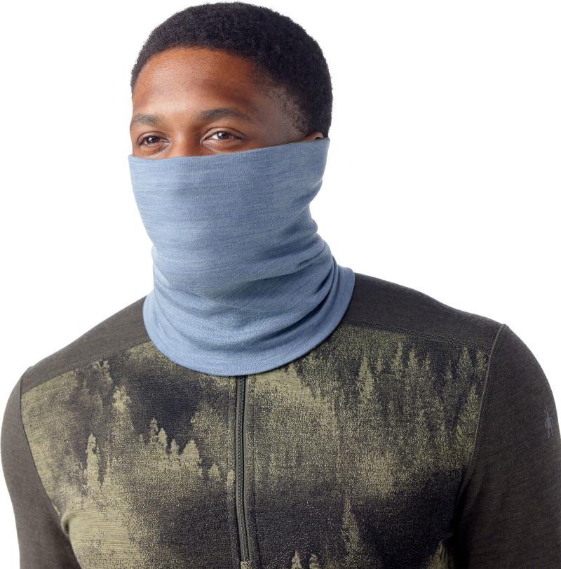 Thermal Merino 250 Reversible Neck Gaiter - Winter Moss / Pewter Blue 2