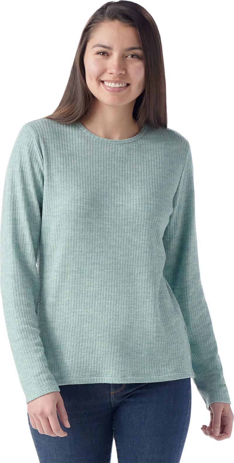 Thermal Merino 250 Rib Crew - Womens - Arctic Green Heather 2
