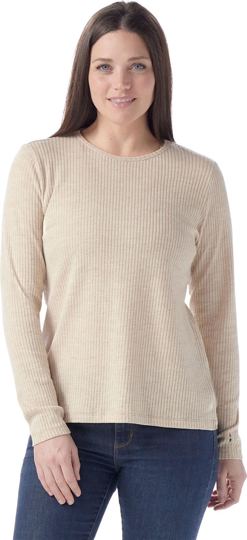 Thermal Merino 250 Rib Crew - Womens - Toasted Coconut Heather 2