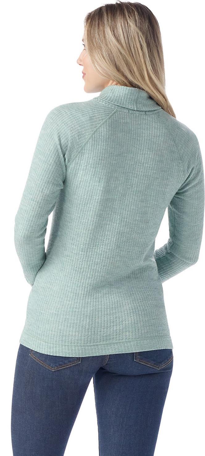 Thermal Merino 250 Rib Turtleneck - Womens - Arctic Green Heather 3