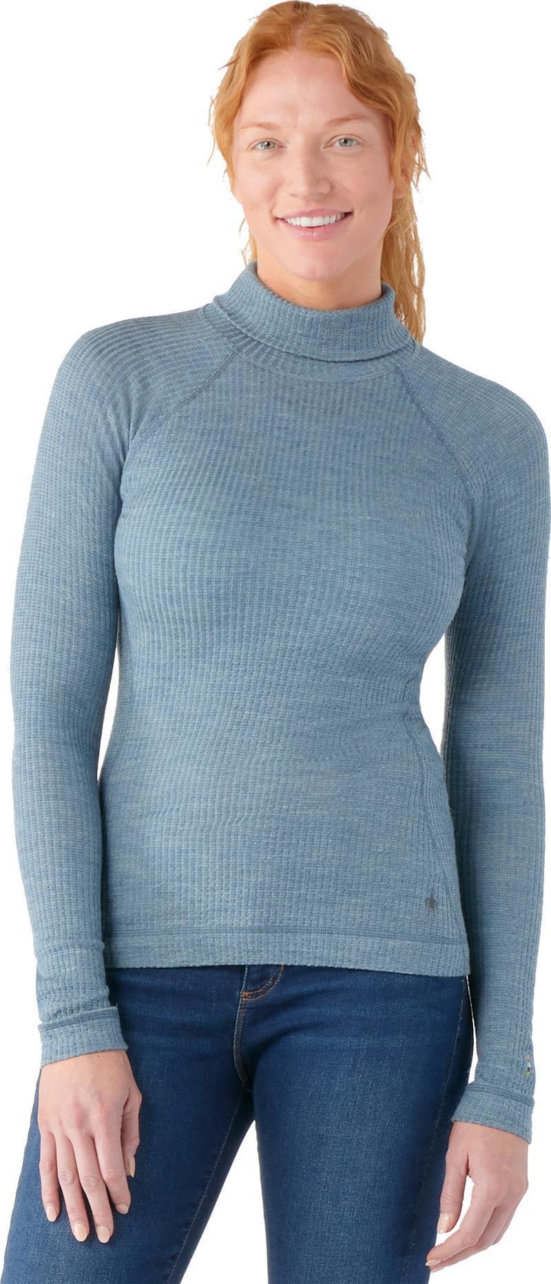 Thermal Merino 250 Rib Turtleneck - Womens - Lead Heather 2
