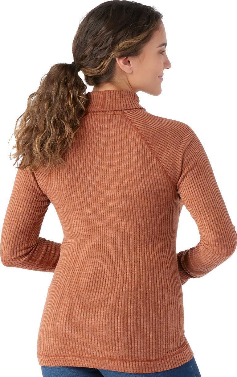 Thermal Merino 250 Rib Turtleneck - Womens - Pecan Brown Heather 3