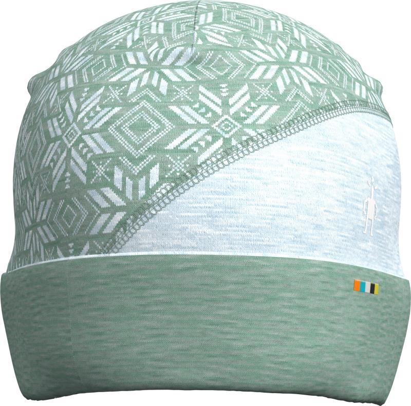 Thermal Merino Colorblock Beanie - Arctic Green Digi Snow 1