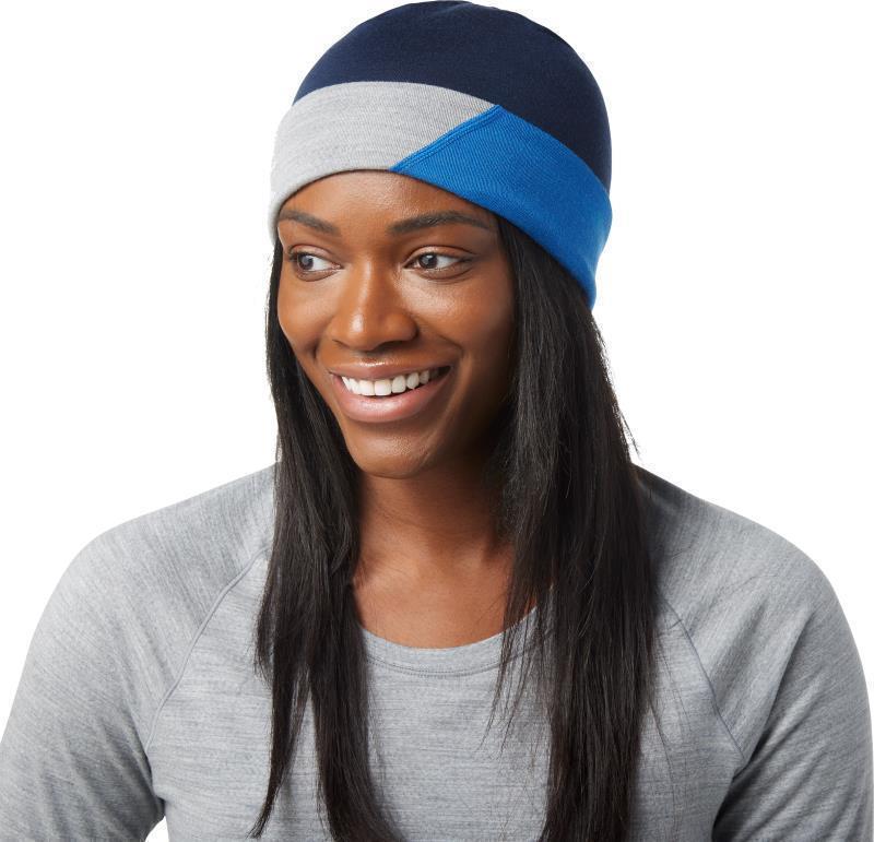 Thermal Merino Colorblock Beanie - Laguna Blue Heather 3