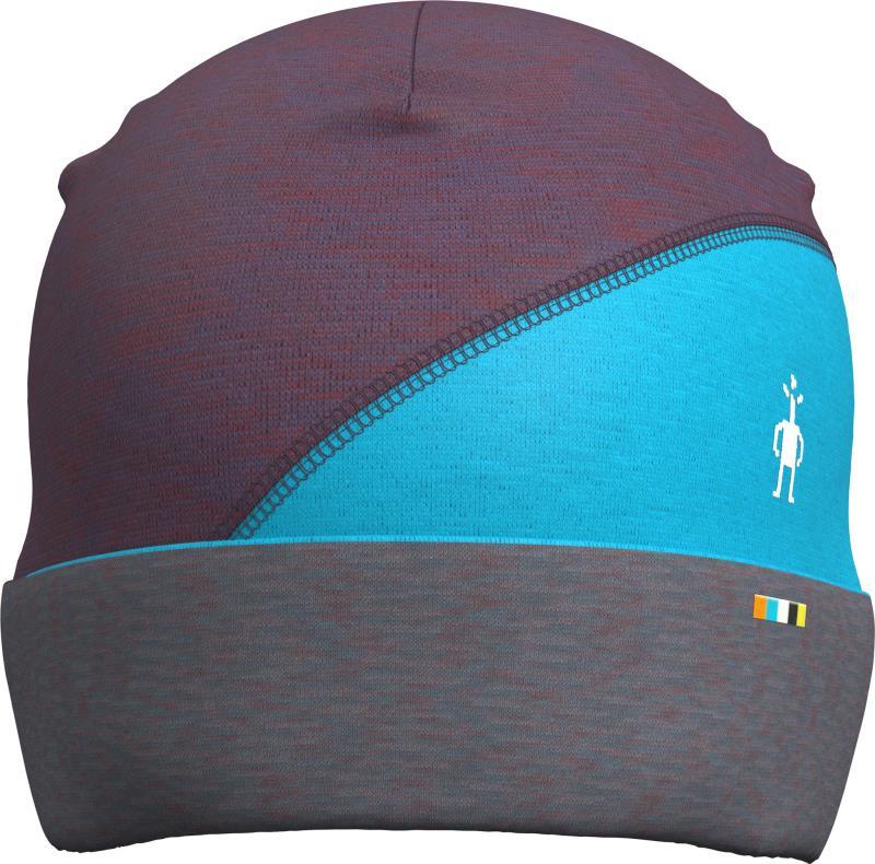 Thermal Merino Colorblock Beanie - Purple Iris Heather 1