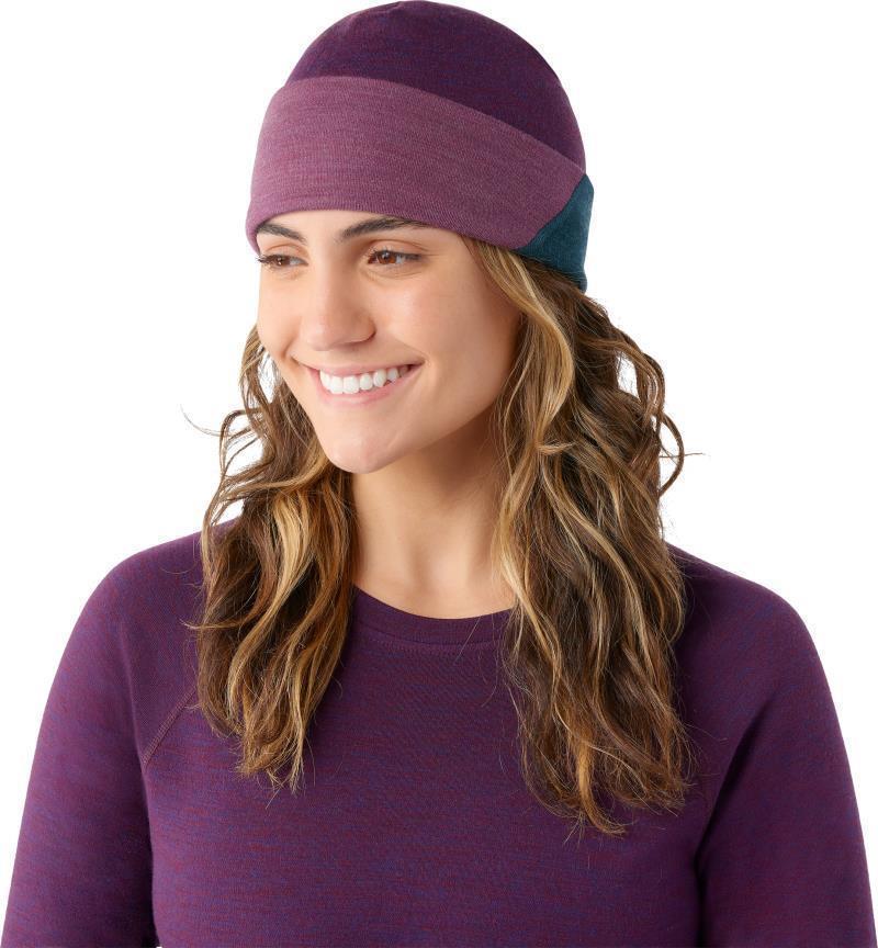 Thermal Merino Colorblock Beanie - Twilight Blue Heather 2