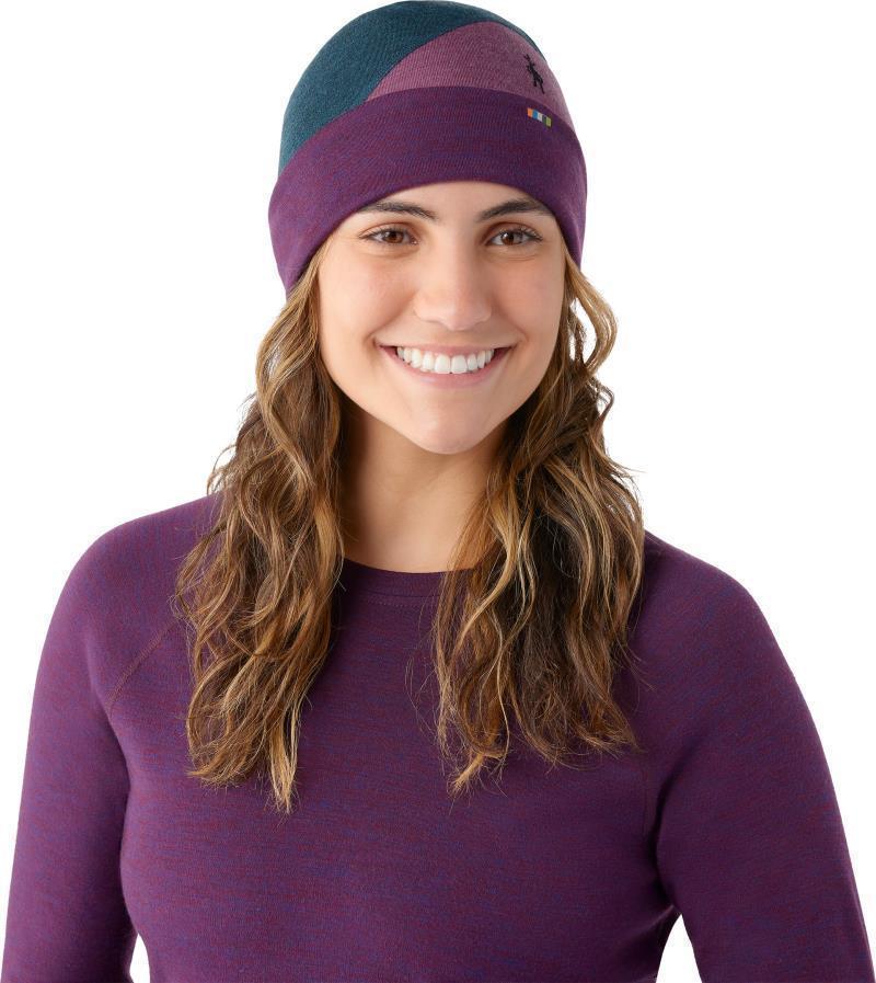 Thermal Merino Colorblock Beanie - Twilight Blue Heather 3