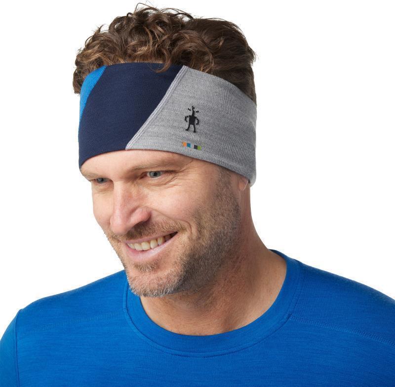 Thermal Merino Colorblock Headband - Laguna Blue Heather 2