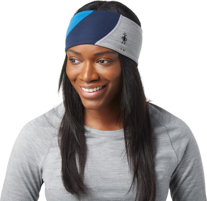 Thermal Merino Colorblock Headband - Laguna Blue Heather 4