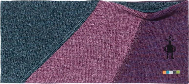 Thermal Merino Colorblock Headband - Twilight Blue Heather 1