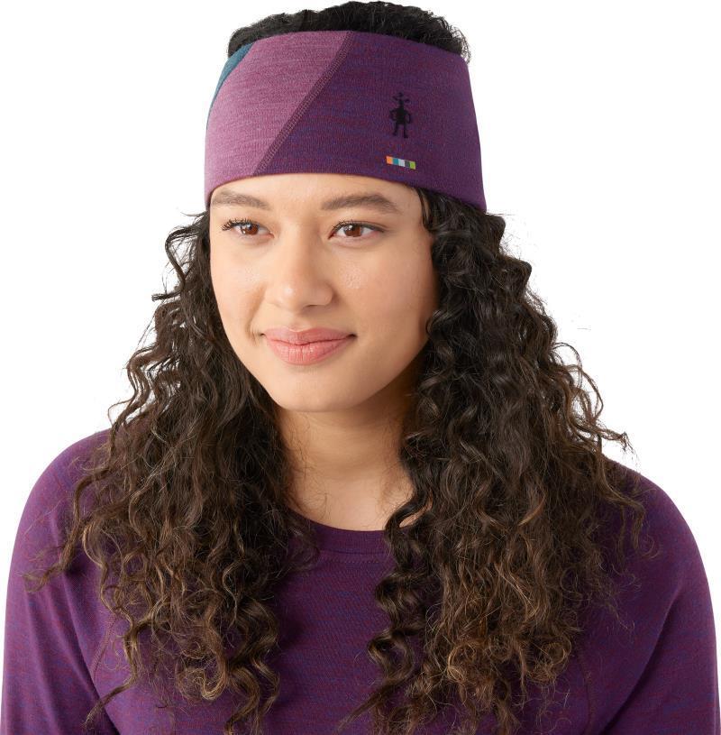 Thermal Merino Colorblock Headband - Twilight Blue Heather 2