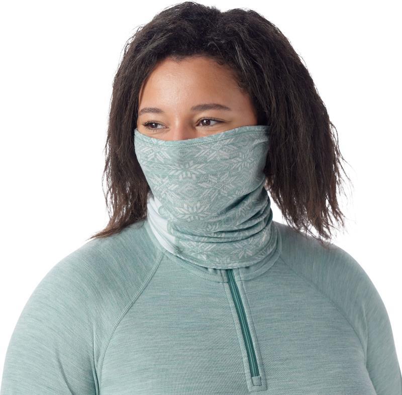Thermal Merino Colorblock Neck Gaiter - Arctic Green Digi Snow 3