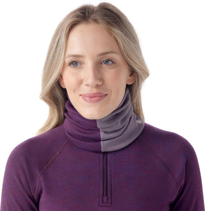 Thermal Merino Colorblock Neck Gaiter - Purple Iris Heather 2