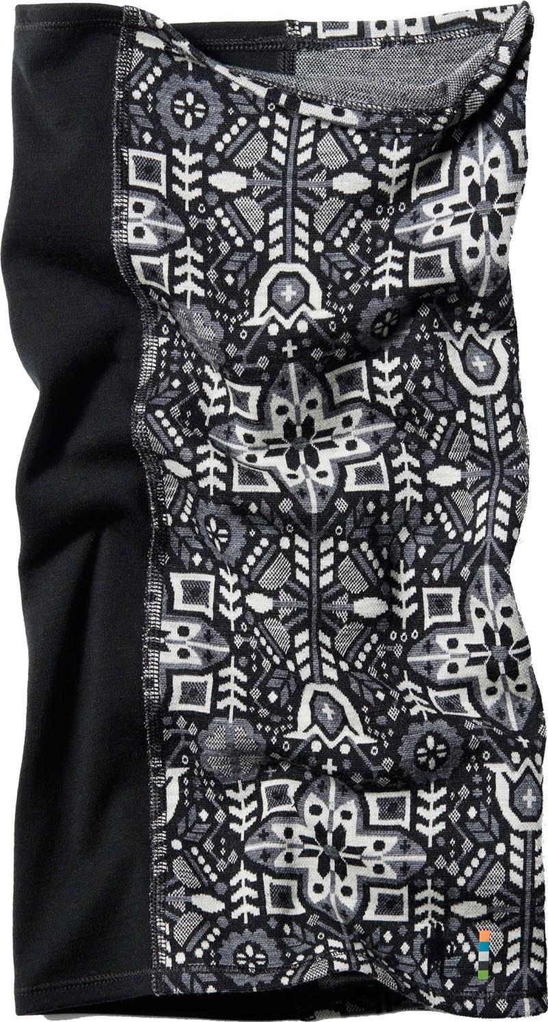 Thermal Merino Colorblock Neck Gaiter - black deco floral 1