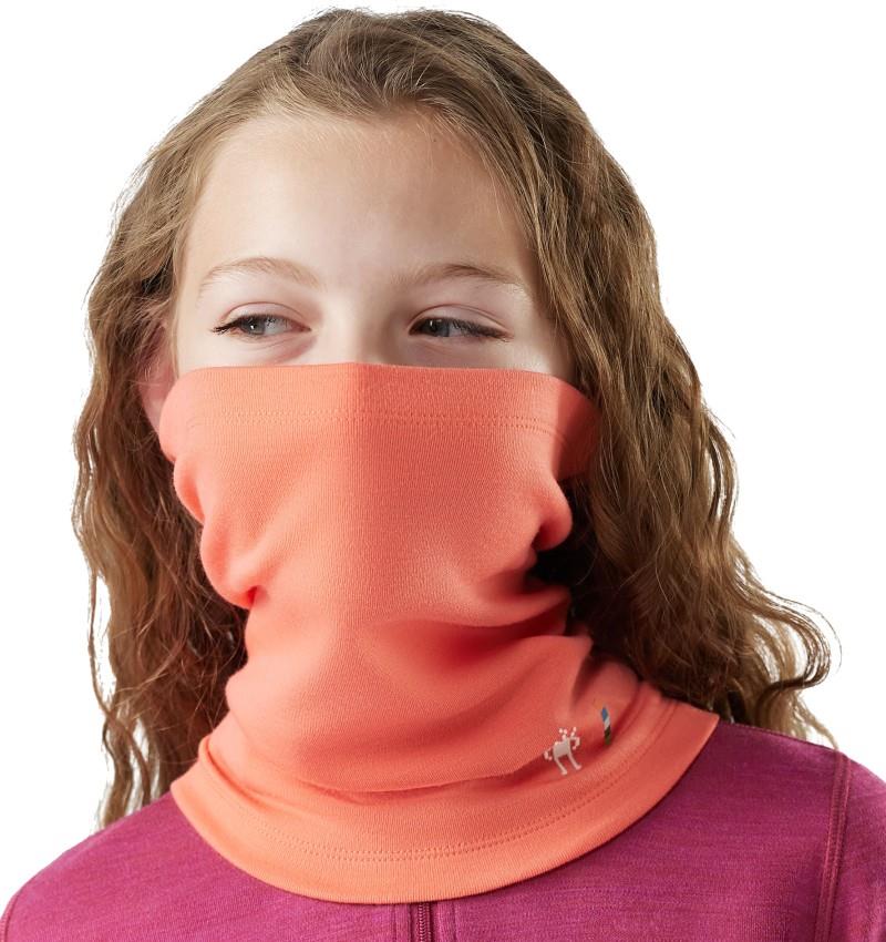 Thermal Merino Neck Gaiter - Kids - coral reef 1