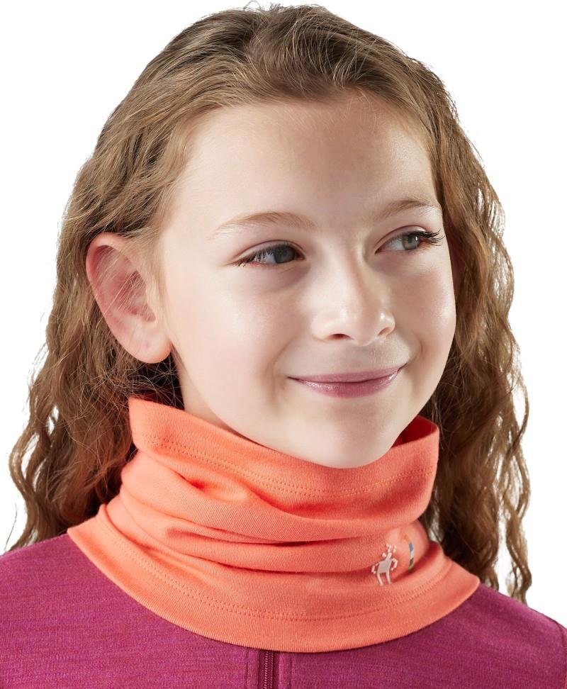 Thermal Merino Neck Gaiter - Kids - coral reef 1