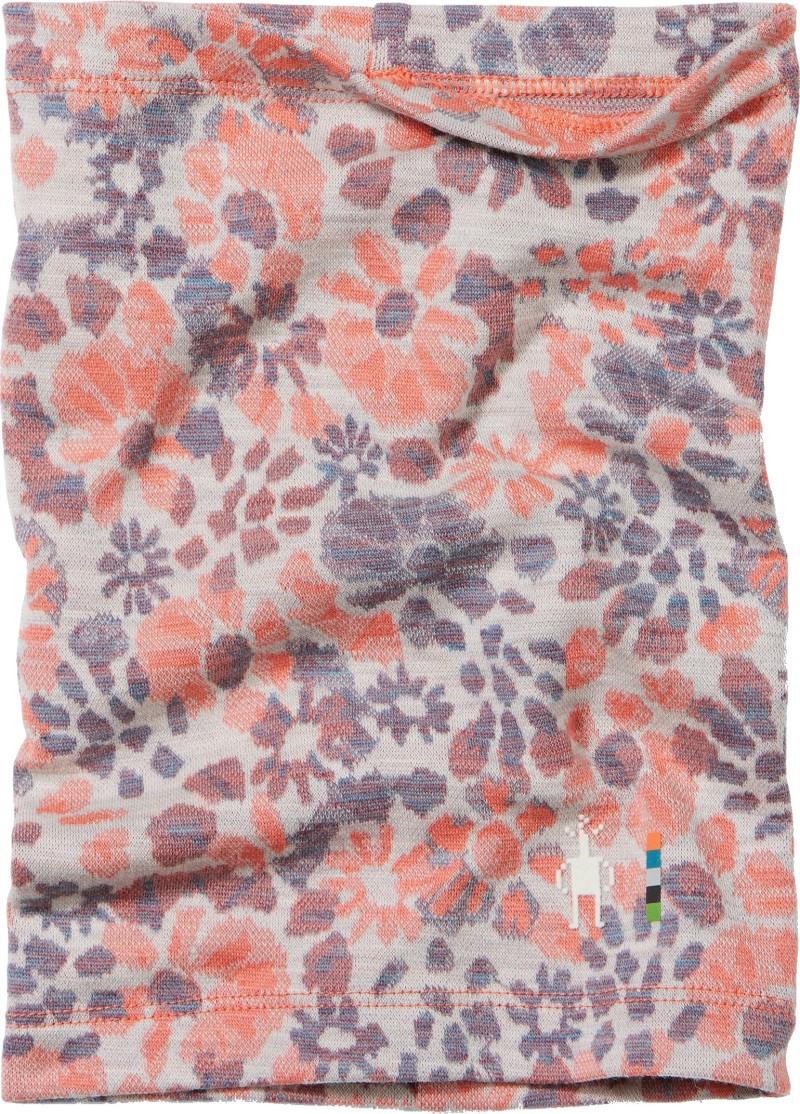 Thermal Merino Neck Gaiter - Kids - coral reef floral 1