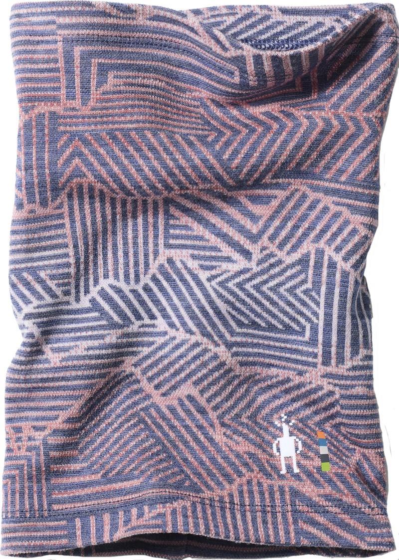 Thermal Merino Neck Gaiter - Kids - indigo linear peaks 1