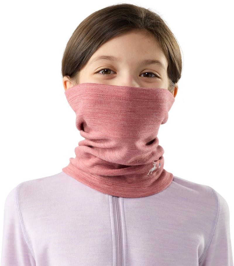 Thermal Merino Neck Gaiter - Kids - rosewood heather 1